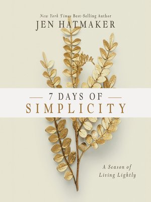 cover image of 7 Days of Simplicity